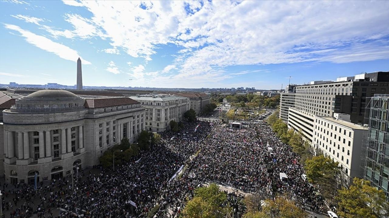 ABD’nin başkenti Washington'da "Filistin’e destek" gösterisi
