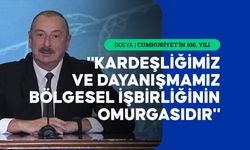 Azerbaycan Cumhurbaşkanı Aliyev, Türkiye Cumhuriyeti'nin 100. yılını kutladı