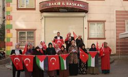Evlat nöbetindeki Diyarbakır annelerinden Filistin'e destek açıklaması