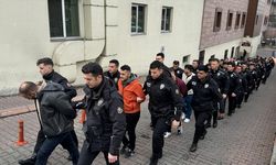 "Mahzen-9" operasyonlarında Kayseri'de yakalanan 23 şüpheli adliyede