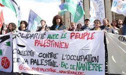 Fransız öğrenciler, kampüslerde Filistin'e destek eylemlerine yönelik baskıyı protesto etti