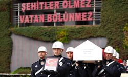 İstanbul'da şehit olan polis memuru için cenaze töreni düzenlendi