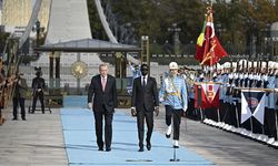 Cumhurbaşkanı Erdoğan, Senegal Cumhurbaşkanı Fay'ı resmi törenle karşıladı