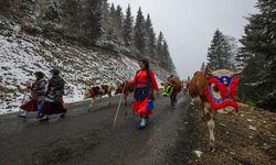 Doğu Karadeniz'de kar yağışı yaylalardan dönüşü hızlandırdı