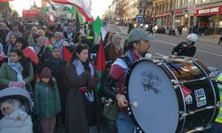 İsveç'te İsrail'in Gazze, Lübnan ve İran'a  yönelik saldırıları protesto edildi