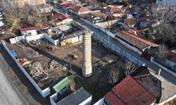 Edirne'de günümüze sadece minaresinin yarısı ulaşan Şeyh Şüceaddin Camisi restore ediliyor