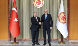 TBMM Başkanı Kurtulmuş, Eski Kuzey Makedonya Cumhurbaşkanı Ivanov ile görüştü