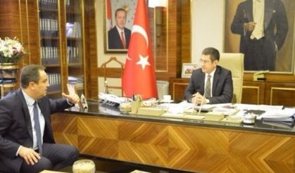 Giresun Belediye Başkanı Kerim Aksu, Gümrük Ve Ticaret Bakanı Nurettin Canikli İle Görüştü