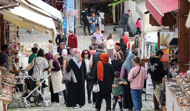 UNESCO kenti Safranbolu'da hafta sonu yoğunluğu