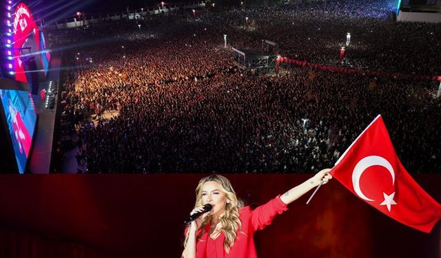 Ankara’da Hadise çıktı! Muhteşem Cumhuriyet konseri