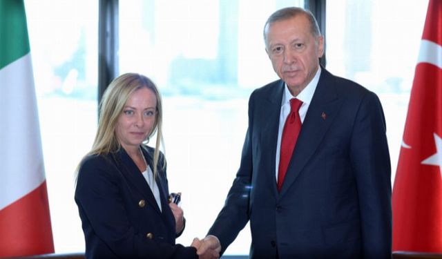 Cumhurbaşkanı Erdoğan Meloni ile görüştü
