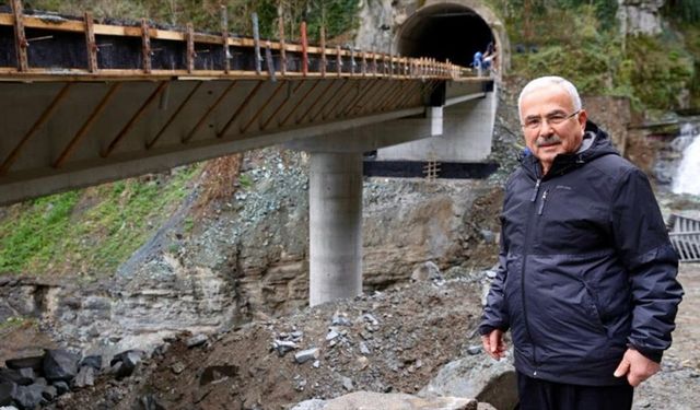 Ordu'da heyelan nedeniyle kapalı Karadeniz-Akdeniz yolundaki çalışmalarda sona gelindi