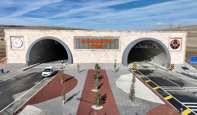Sivas'ta yapımı tamamlanan Yağdonduran Tüneli açılışa hazırlanıyor
