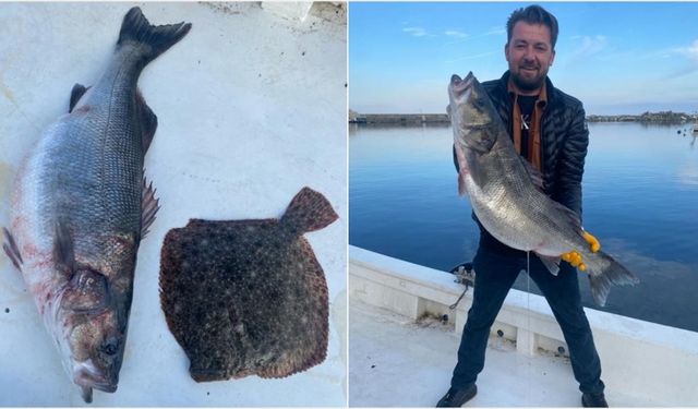 Kastamonulu balıkçının ağına 11 kilogramlık levrek takıldı