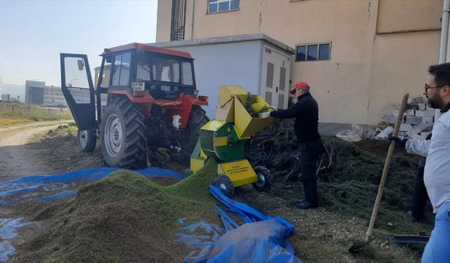 Kütahya Dumlupınar Üniversitesinin organik atıkları pelete dönüştürülüyor