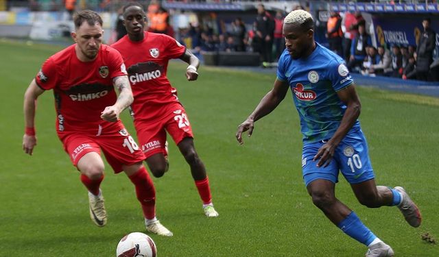 Çaykur Rizespor, Gaziantep FK'yi 3-1 yendi