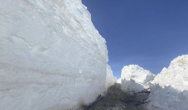 Hakkari'de kar nedeniyle kapanan üs bölgesinin yolu bir haftada açıldı