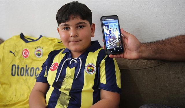 Şanlıurfalı küçük taraftar Sami Yusuf, Kadıköy'de Fenerbahçe maçı izleme heyecanını anlattı