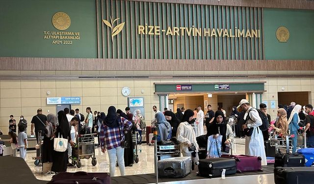 Bahreyn'den Rize-Artvin Havalimanı'na charter seferler başladı