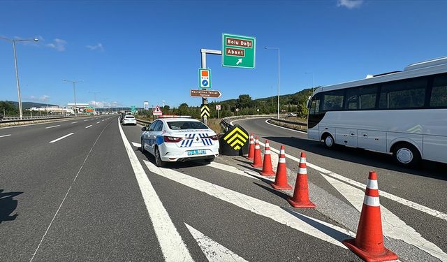 Bolu Dağı geçişinin İstanbul istikameti trafiğe kapatıldı