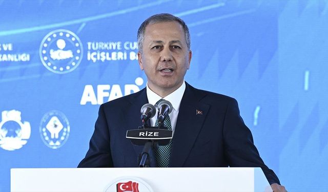 İçişleri Bakanı Yerlikaya: Yaşanan hiçbir zorlukta, afette, krizde devletimiz, milletimizi yalnız bırakmamıştır