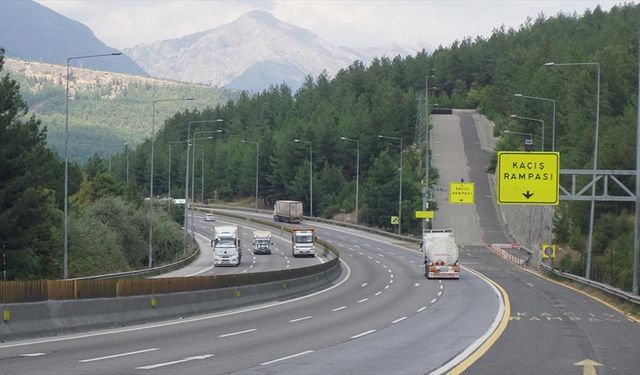 Adana-Pozantı Otoyolu'ndaki 2 kaçış rampası 12 yılda 146 kazayı önledi