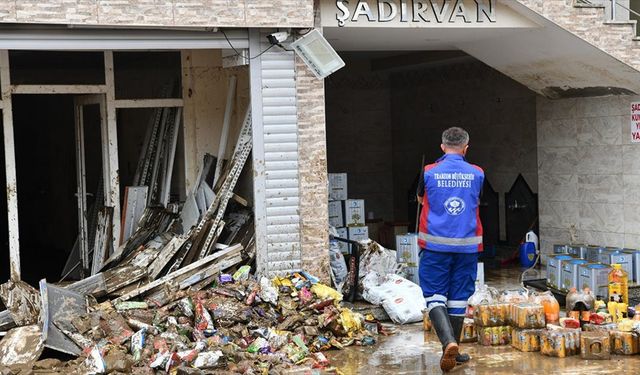 Trabzon'daki taşkın ve heyelanların izleri siliniyor