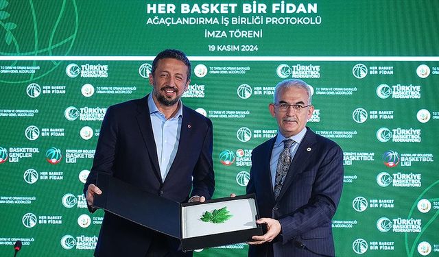 TBF ile Orman Genel Müdürlüğü, "Her Basket Bir Fidan" projesine imza attı