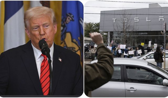 ABD Başkanı Trump'tan "Tesla saldırıları"na karışanlara 20 yıla kadar hapis cezası uyarısı