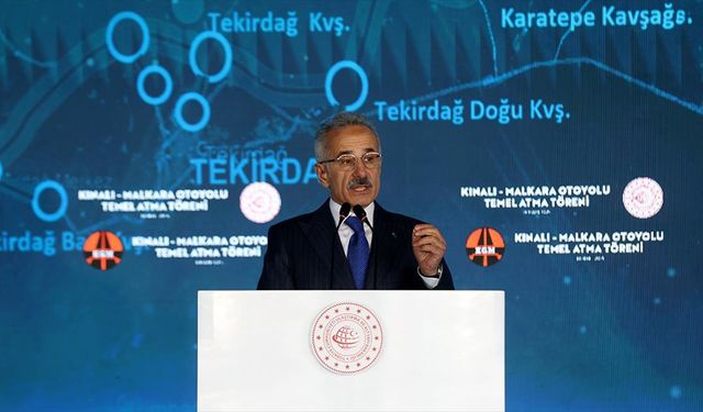 Bakan Uraloğlu: Kınalı-Malkara Otoyolu'nun tamamlanmasıyla Marmara Otoyol ringinin kuzey cephesi birleşmiş olacak