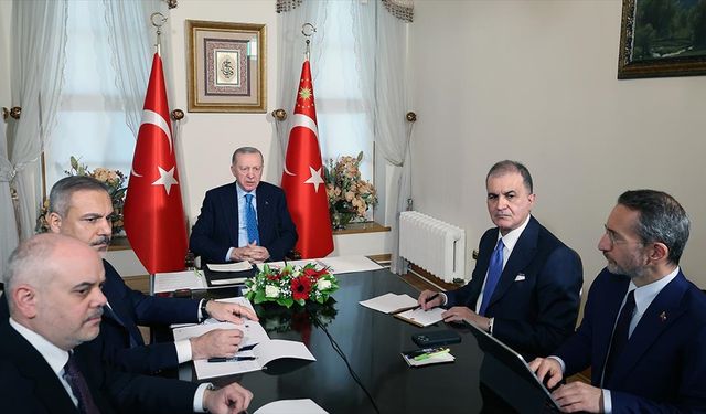 Cumhurbaşkanı Erdoğan, Çevrimiçi Liderler Toplantısı'na katıldı