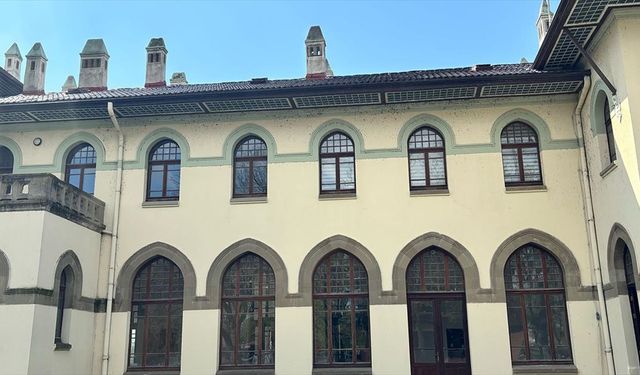 Edirne'deki tarihi Tren Garı'nın yüksek bölümleri dronla temizlendi
