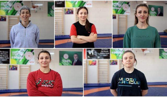 Şampiyon genç kadın milli güreşçiler, tarih yazmaya hazırlanıyor