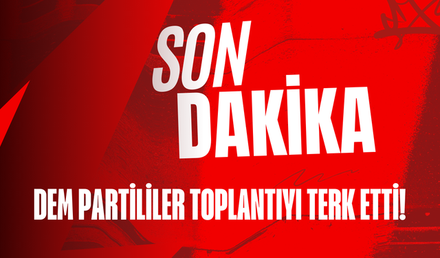 Süreç Komisyonu Toplantısında Gerginlik! DEM Partili Üyeler Salonu Terk Etti