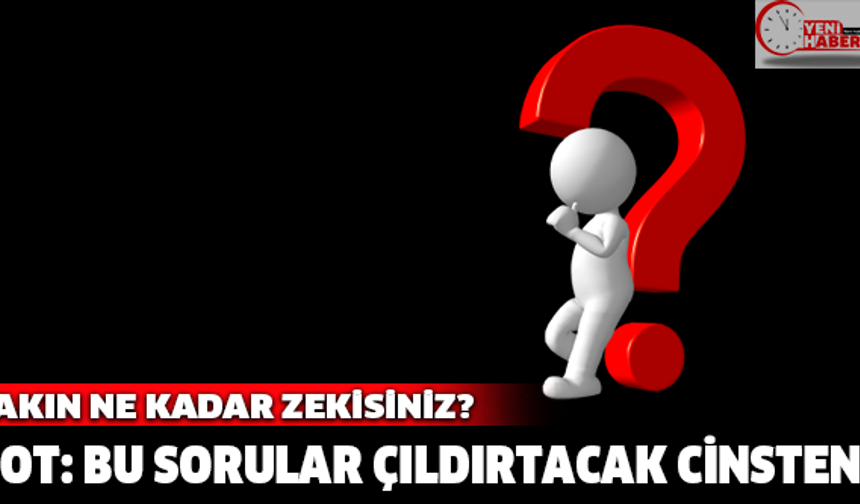 Türkiye Zeka Vakfı’nın çıldırtan soruları!