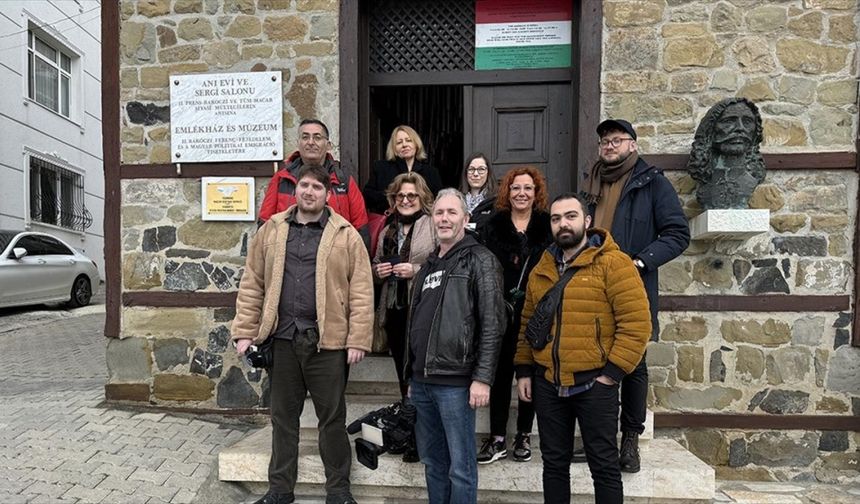 Tekirdağ'a gelen Macar gazeteciler Rakoczi Müzesi ve Macar Anıtı'nı gezdi