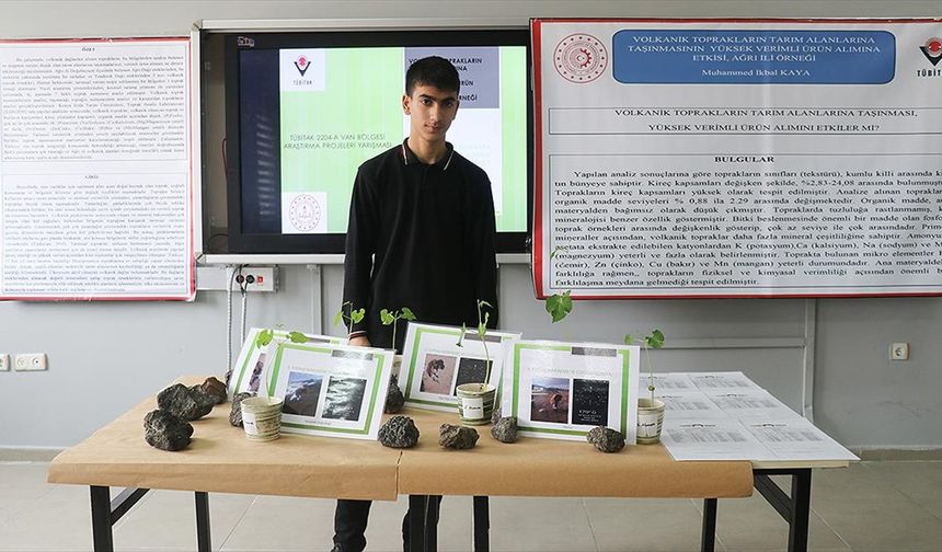 Süphan Dağı'ndan esinlenip TÜBİTAK projesi hazırlayan öğrenci Türkiye birinciliğini hedefliyor