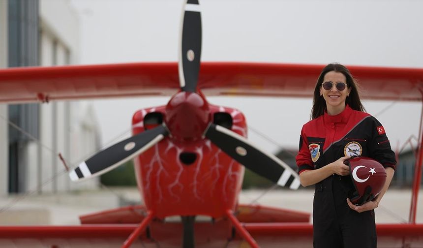 Akrobasi pilotu Semin Öztürk Şener öncülüğünde kadın hava gösteri ekibi kurulacak