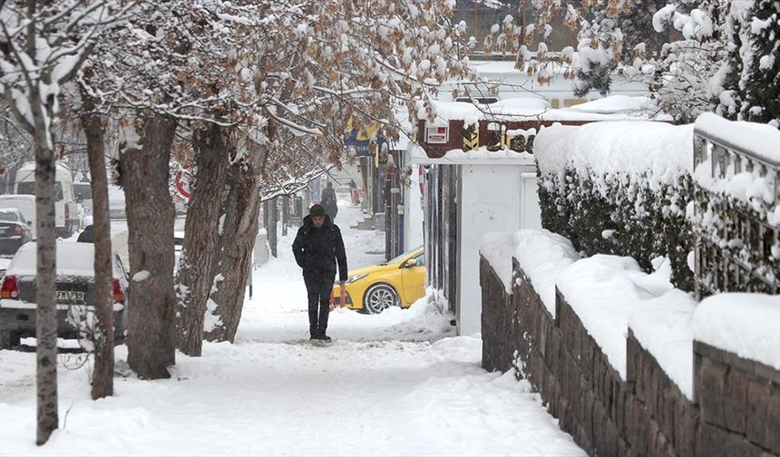 Doğu Anadolu'da 5 ilde kar yağışı devam ediyor