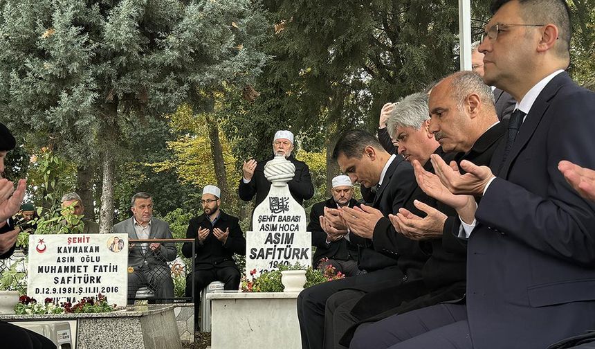 Kaymakam Safitürk, şehadetinin 8'inci yılında memleketi Sakarya ve görev yaptığı Derik'te anıldı