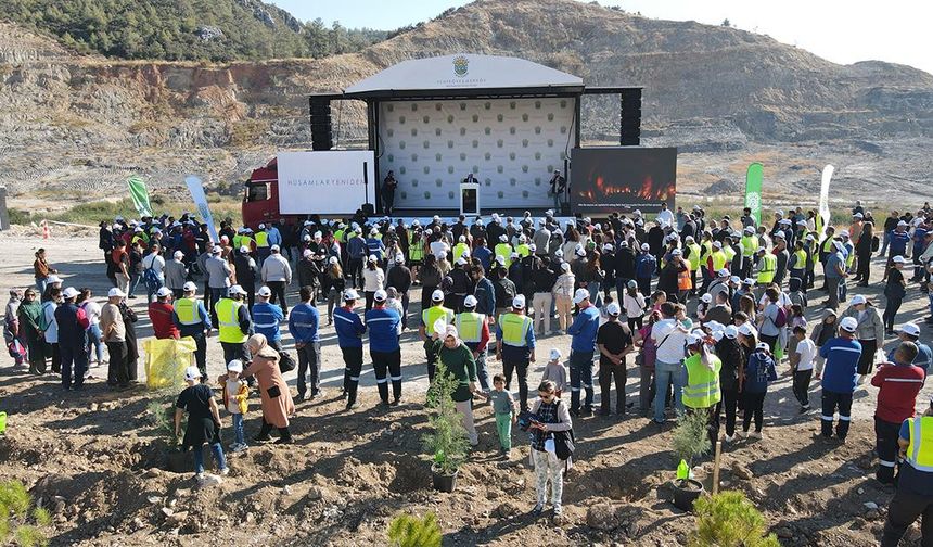 Muğla'da Hüsamlar Yeniden Projesi ile 511 hektarlık eski maden sahası doğaya kazandırılıyor