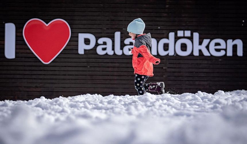 Palandöken Kayak Merkezi karla kaplandı