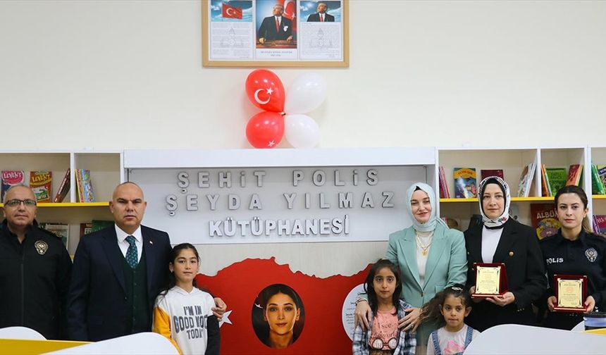 Şehit polis Şeyda Yılmaz'ın adı Ağrı'da meslektaşlarınca yapılan kütüphanede yaşatılacak