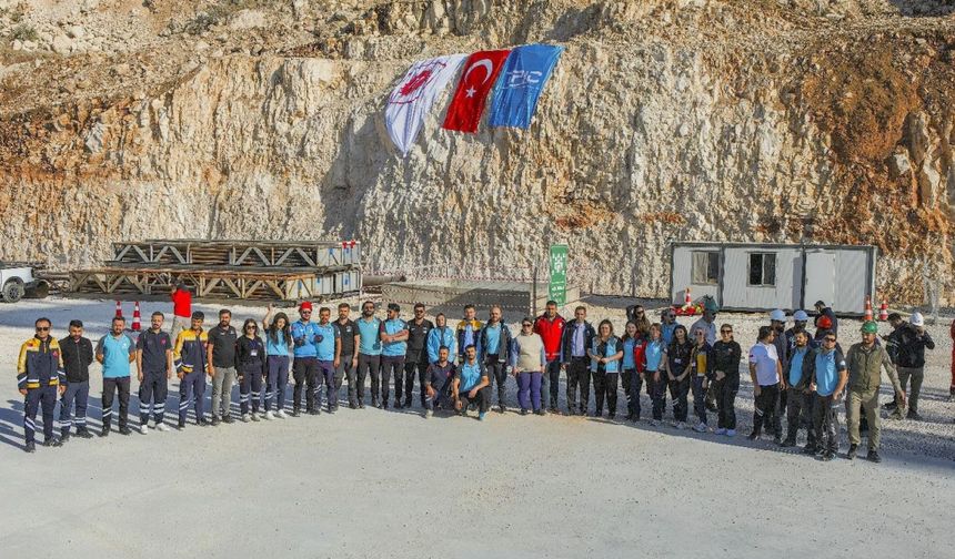 Şırnak Gabar Dağı petrol sahasında 125 personel ile tatbikat yapıldı