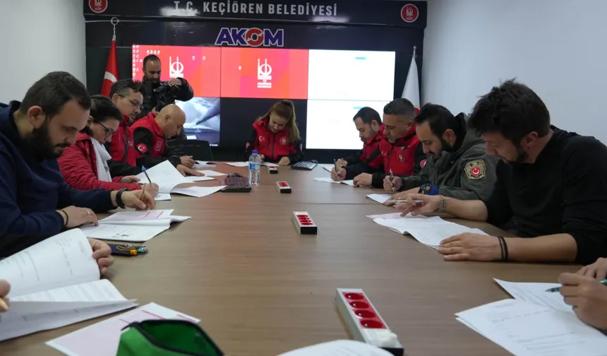 Ankara Keçiören'de 'afet farkındalık eğitmeni' eğitimi