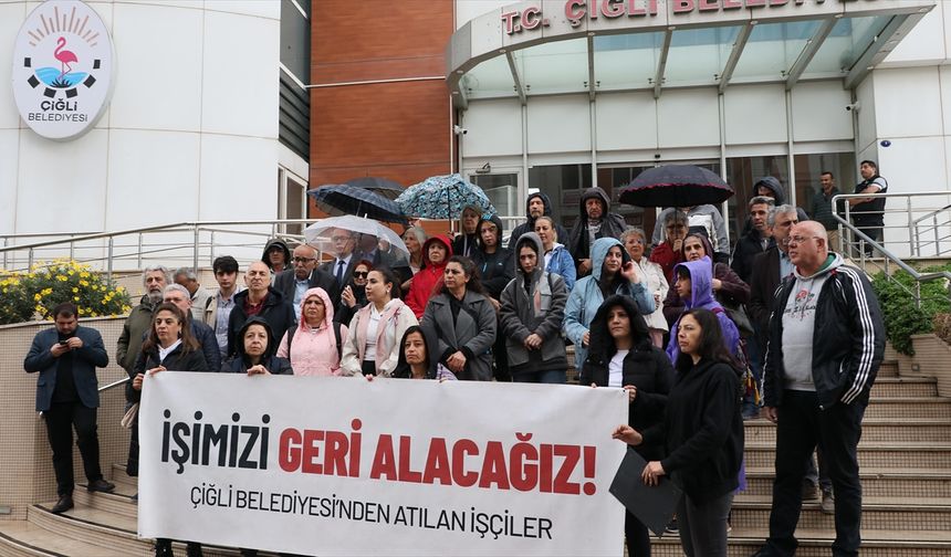 İzmir'de 11 ay önce işten çıkarılan işçiler, CHP Genel Merkezi'ne yürüyüş başlattı