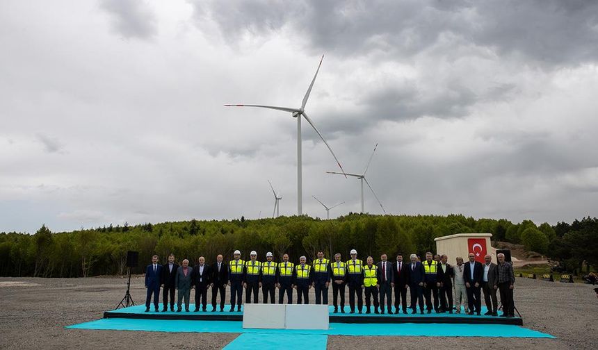 Sakarya'da Eksim Rüzgar Enerji Santrali açıldı